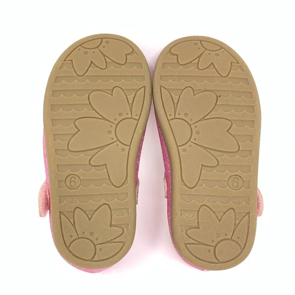 Koala Baby All Pink Glitter Mary Jane Casual Dressy Flat Shoes Girls Size 6